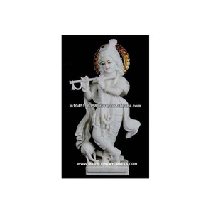 Marble Krishna Statue Natural Marble Statues of Lord Krishna - Product Image 1