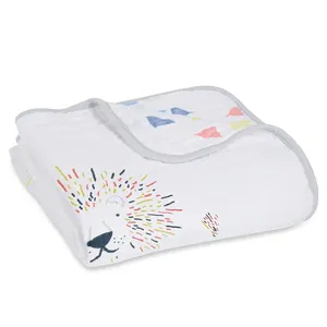 Infant Toddler Cotton Muslin Swaddle <b>Blanket</b> | Soft Newborn Receiving <b>Wrap</b> Breathable Gauze Nursery Bedding For Gentle Comfort - Product Image 1