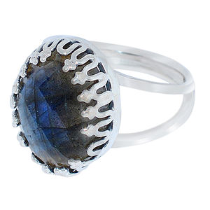 Beautiful Labradorite Gemstone <b>Ring</b> 925 Sterling Silver Jewelry Classic <b>Fashionable</b> <b>Ring</b> Wedding, Gift, Anniversary <b>for</b> <b>Women</b> - Product Image 4