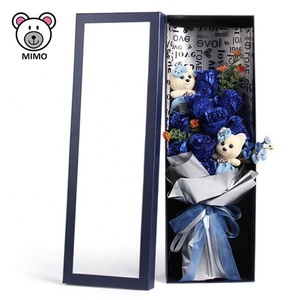 Couleur Bleue De haute Qualité En Peluche Ours en peluche Savon Rose <span class=keywords><strong>Bouquet</strong></span> À La Main <span class=keywords><strong>Pas</strong></span> <span class=keywords><strong>Cher</strong></span> Dessin Animé Fleurs De <span class=keywords><strong>Mariée</strong></span> <span class=keywords><strong>Bouquet</strong></span> De Mariage <span class=keywords><strong>Artificiel</strong></span> - Product Image 1