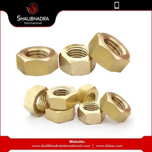 High Quality ISO 4032 M3 Brass Nut with Zinc Plated Brass Insert Precision Threaded <b>Fastener</b> OEM Supplier India for Industrial A - Product Image 5