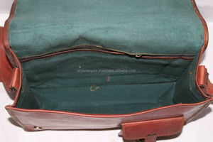 Vintage Brown Goat Leather <b>Laptop</b> <b>Bag</b> <b>Messenger</b> <b>Bag</b> 10*13 Inch Leather Shoulder <b>Bags</b> Wholesale - Product Image 6