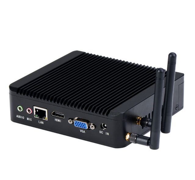OEM ODM Mini PCS Hot-Selling New Thin Client Fanless Intel Series N2830 Win11 Low Power Portable Industriel Mini Pc DDR3 US/AU