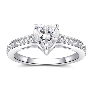 Cincin Perak Desain Fashion Terlaris Grosir, Cincin Pernikahan Zirkon Mewah Ringan untuk Wanita - Product Image 6