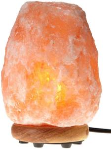 Lámparas de Cristal de Sal del Himalaya de Material Orgánico, Alta Calidad, Forma Geométrica, Técnica de Pulido, Tacto Real, Base de Madera - Product Image 3