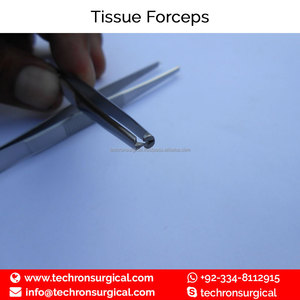 ผู้ผลิตจากปากีสถาน ขายส่ง คีมจับเนื้อเยื่อโคเชอร์ทางการแพทย์ราคาถูก ขนาด 1 x 2 ฟัน ความยาว 12.5 ซม./5 นิ้ว - Product Image 5