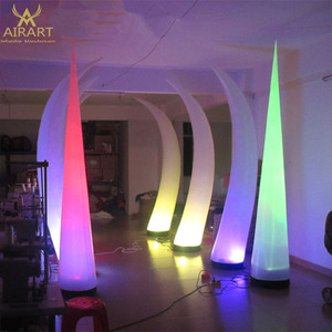 Trang Trí Lối Vào Sân Khấu Đám Cưới <span class=keywords><strong>Inflatable</strong></span> Tusk Pillar <span class=keywords><strong>Cone</strong></span> Balloon - Product Image 2
