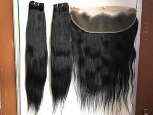 Cabello indio virgen crudo, oferta, cabello humano remy 100% en la India, cabello alineado con cutícula de la India, cabello brasileño - Product Image 3