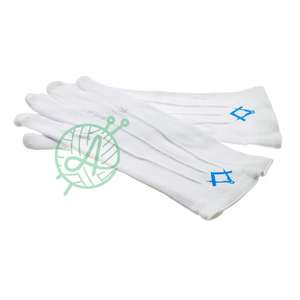 Gants maçonniques 100% coton Gants en cuir d'hiver d'excellente qualité avec emblème personnalisé pour un usage professionnel quotidien - Product Image 1