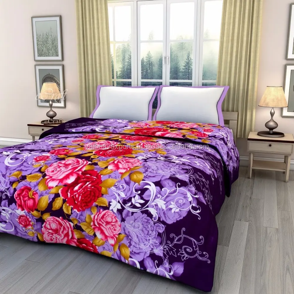 Aufwändiger Luxus im modernen Stil Made in India Bulk-Menge für den Export erhältlich Plüsch Bright Color Solid Durable Blankets