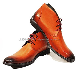 2024 nuevo servicio de diseñador uniforme logotipo personalizado 100% botas italianas de cuero genuino para hombres - Product Image 1