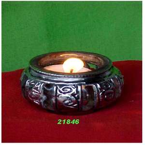 Soporte votivo redondo de latón plateado a granel para centro de mesa, luces de té, portavelas para boda, ducha, fiesta, decoración del hogar - Product Image 2