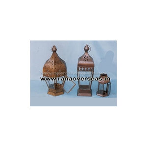 Lanternes traditionnelles de bougie de fer de dessus de table pour Noël de fête de hall de chambre à coucher, décoration de mariage - Product Image 4