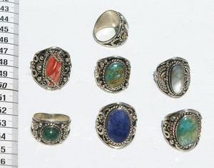 Anillos hechos a mano de Alpaca iphone 5 s caso madera Samsung Galaxy S 6 caso Samsung Galaxy S 5 caso peruano Natural piedras traje étnico joyería - Product Image 2