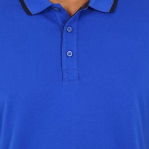 Camiseta personalizada de manga corta para hombre, Polo Piqué azul - Product Image 6