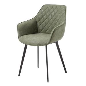 Silla industrial moderna de cuero y hierro elegante-Uso de oficina en casa ajustable respetuoso con el medio ambiente - Product Image 2