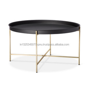 Mesa de centro con bandeja de latón - Product Image 1