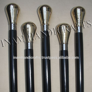 Bastón de madera con perilla de latón para caminar, diseño hecho a mano, Asa de latón - Product Image 5