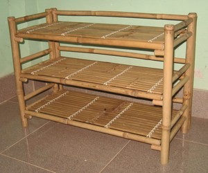 Eco-Friendly Natural Bamboo Floor Type Non-Folding Flower <b>Shoe</b> Rack Plant Stand for Kitchen Home Decoration - Product Image 6