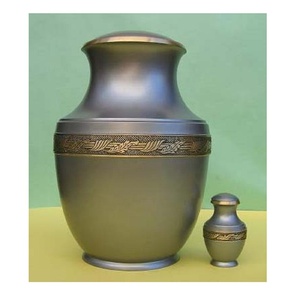 New Arrival Band Line Metallic Cremation Urns and <b>Keepsakes</b> Durable and Reliable Solid <b>Memorial</b> Ashes Urns for Burial Services - Product Image 3