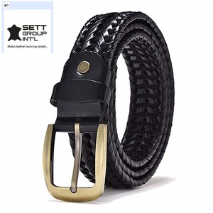 Ceinture en cuir de vachette de haute qualité, écologique, pour homme, longueur personnalisée, style western de luxe, boucle en alliage, logo personnalisé, fabriqué au Bangladesh - Product Image 4