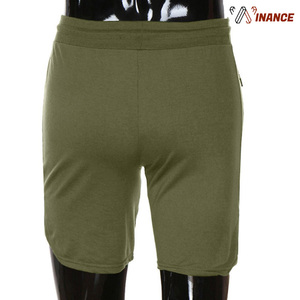 Pantalones cortos de gimnasio para hombre de alta calidad, color verde militar, pantalones cortos de Fitness para entrenamiento de gimnasio - Product Image 4