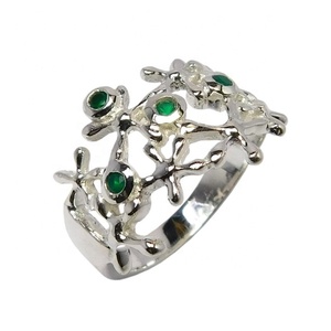 Eminent Natural Green Onyx Gemstone <b>Rings</b> Solid 925 Sterling <b>Silver</b> Jewelry <b>Eternity</b> Vermeil <b>Ring</b> Supplier and Wholesaler - Product Image 1