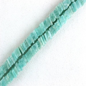 16 "hebra larga amazonita natural Gemstoine Smooth Heishi Beads 2020 fabricante al por mayor genuino de alta calidad - Product Image 5