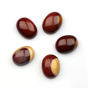 หิน mookaite Jasper mookaite แท้ขัดเงาทรงกลมเรียบ12มม. อัญมณีหลวมสำหรับทำเครื่องประดับ - Product Image 1