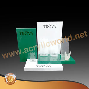 Présentoir de bagues en acrylique personnalisé pour bijoux Ensemble de trois pièces de présentoirs de bagues cylindriques faits à la main Présentoirs de bijoux - Product Image 5