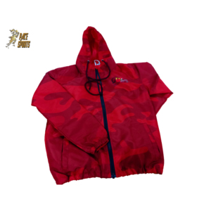 उच्च गुणवत्ता कस्टम बनाने की क्रिया Windbreaker जैकेट आर्मी ग्रीन Windbreaker जैकेट Camo प्रिंट Hooded Windbreaker जैकेट