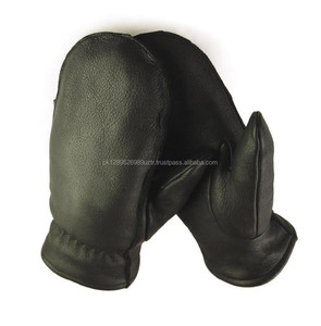 Guantes de Esquí Lisos de Piel de Cabra y Vacuno, Aislamiento Térmico, Impermeables, para Uso en Fiestas al Aire Libre en Invierno - Product Image 2