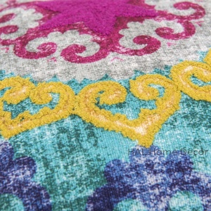 Funda De Almohada cuadrada bordada de Mandala de diseñador, versátil, para el hogar, Hotel, Hospital, Patchwork, respaldo, funda de cojín para sofá - Product Image 3