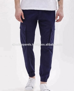 Pantalon sarouel 100% coton pour homme Pantalon de survêtement respirant à fermeture éclair avec patchwork rayé sur le côté rembourré Joggers et pantalons de motard - Product Image 2