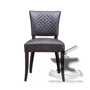 Vintage Leather & Wood Accent Chair - Product Image 6