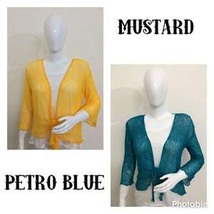 Handmade Bali Ikat <b>Poncho</b> Blouse Free Size for All Solid Beach Cover-Up Fashion Shrug for <b>Woman</b> for Autumn for Clubbing Holidays - Product Image 5