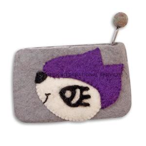 Handmade Mini Wool Felt <b>Wallet</b> with Zipper Dolly <b>Kids</b> Portable Coin Purse Pencil Case & Keys Case Summer Gift Pouch - Product Image 3