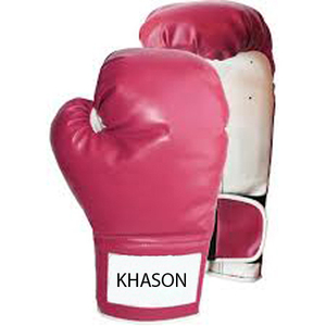 10OZ 12OZ GUANTES DE BOXEO PU CUERO ENTRENAMIENTO GANTS DE CAJA GANADOR LOGOTIPO PERSONALIZADO Y DISEÑO ROSA AZUL BLANCO - Product Image 3