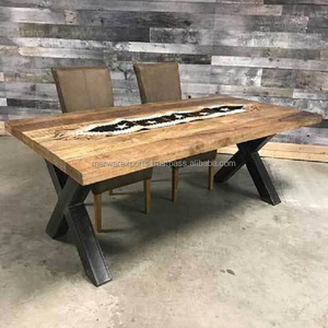 Table basse en bois de manguier massif de haute qualité Style de design industriel Taille personnalisée Meubles de salon d'extérieur Exportations Marwar - Product Image 4