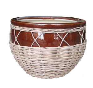 Macetas y jardineras de cerámica esmaltada en colores de moda / macetas de arcilla blanca para decoración de escritorio, hogar y jardín, y exhibiciones de suelo - Product Image 5