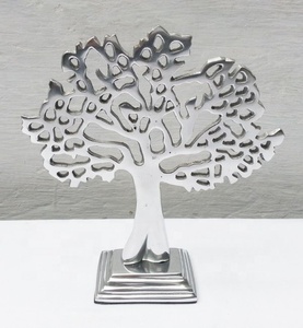 Arbre en bois massif pour décoration de TABLE, SCULPTURE d'arbre en métal - Product Image 6