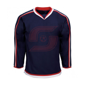 Personnalisable de haute qualité à manches longues Maillot de hockey sur glace avec le nom de l'équipe Dernière conception - Product Image 5