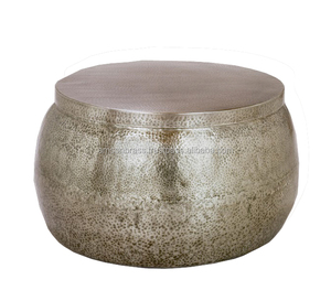 Mesa de metal de alta calidad, taburete lateral de hotel, mesa de centro con acento de metal moderno para muebles de sala de estar - Product Image 3