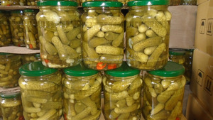 ง่ายต่อการขายดองสารพันกระป๋องมะเขือเทศเชอร์รี่และแตงกวาเด็ก-Gherkins ในขวดกับวันหยุด - Product Image 4