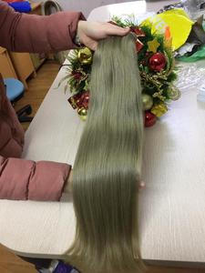วิกผม9A 8A แบบ Remy สำหรับต่อผมมนุษย์มีสีทอบริสุทธิ์เป็นลอนคู่ - Product Image 2