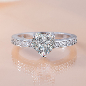 Cincin Perak Desain Fashion Terlaris Grosir, Cincin Pernikahan Zirkon Mewah Ringan untuk Wanita - Product Image 2