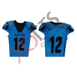 Camisetas de Fútbol Americano Personalizadas con Nombre y Número, 100% Poliéster, Transpirables, Estampadas, Tallas Grandes, Secado Rápido, Antibacterianas, Unisex - Product Image 2