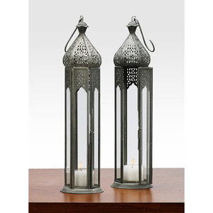 Farol de Hierro y Vidrio Marroquí Hecho a Mano - Product Image 4