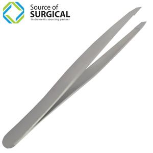 Pinzas de Cejas de Acero Inoxidable de Alta Calidad para Profesionales Quirúrgicos, Punta Inclinada - Product Image 2
