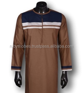 Túnica Islámica RUBY para Hombre, Viscosa, Manga Larga, Jubba Étnica, en Existencia, Suministro al por Mayor, Talla XS para Adultos - Product Image 1